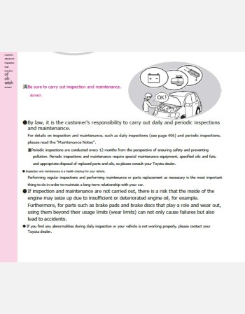 toyota bb 2010-2011 owners manual in english